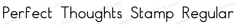 Perfect Thoughts Stamp Regular字体转换